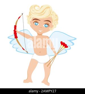 Funny little cupid Stock Photo