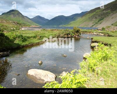 Wast Water located in Wasdale in the Lake District. United Kingdom Stock Photo