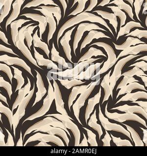 Seamless pattern of abstract tricolor torn shapes. Texture for fabrics or wrapping paper. Stock Vector