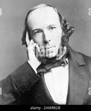 HERBERT SPENCER (1820-1903) English philosopher, biologist and politician Stock Photo