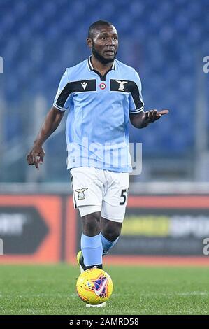 Rome, Italy. 14th Jan, 2020. Joseph Minala of SS Lazio during the Italian Cup match between Lazio and Cremonese at Stadio Olimpico, Rome, Italy on 14 January 2020. Photo by Giuseppe Maffia. Credit: UK Sports Pics Ltd/Alamy Live News Stock Photo