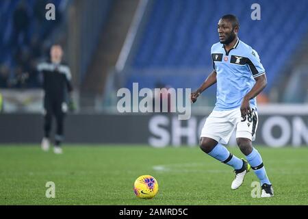 Rome, Italy. 14th Jan, 2020. Joseph Minala of SS Lazio during the Italian Cup match between Lazio and Cremonese at Stadio Olimpico, Rome, Italy on 14 January 2020. Photo by Giuseppe Maffia. Credit: UK Sports Pics Ltd/Alamy Live News Stock Photo