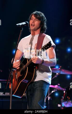 Milan Italy 16/01/2003, James Blunt live concert in Rai studios Stock