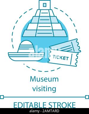 visiting family line icon, outline symbol, vector illustration, concept ...