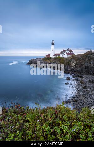 Portland Head Lighthouse, Cape Elizabeth, Maine, USA Stock Photo