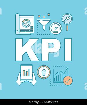 Custom Kpi Lettering KPI word concepts banner. Key Performance Indicator. key business ...