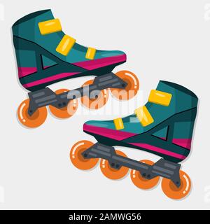 roller skate isolated vector illustration Stock Vector