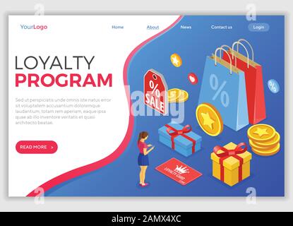 Customer Loyalty Programs Banner Stock Vector