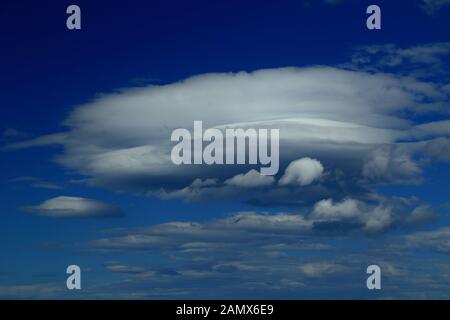 Lenticular cloud Stock Photo