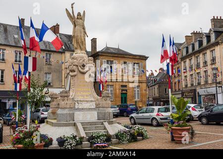 Place de la République, Carentan, Normandy Stock Photo