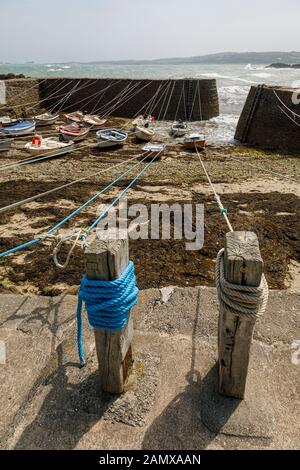 The smallest harbour in France - Port Racine, Normandy, France Stock Photo