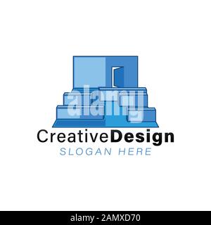 class room logo Ideas. Inspiration logo design. Template Vector Illustration. Isolated On White Background Stock Vector