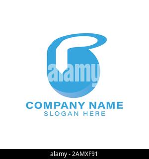 Initial letter b p Modern Logo Ideas. Inspiration logo design. Template Vector Illustration. Isolated On White Background Stock Vector