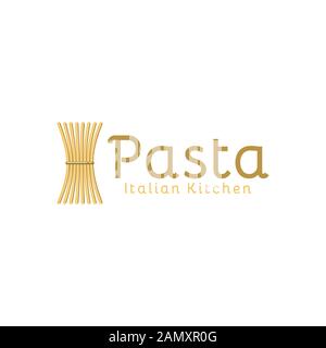 Pasta, noodle logo Ideas. Inspiration logo design. Template Vector Illustration. Isolated On White Background Stock Vector