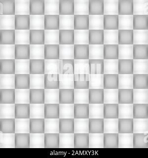 Black and White Seamless Chequered Mosaic Background Creative Design in Editable Vector Format Stock Vector