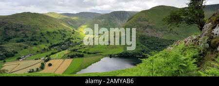 The Hartsop Valley fells, Hartsop village, Kirkstone Pass, Patterdale, Lake District National Park, Cumbria, England Stock Photo