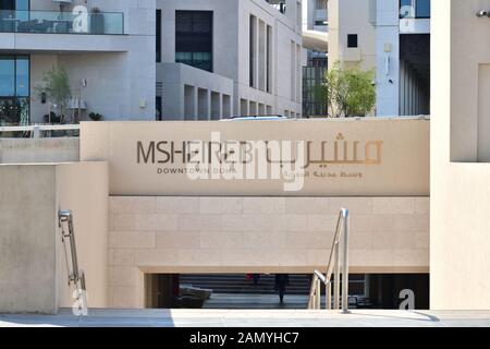 Doha, Qatar - Nov 21. 2019. Msheireb Downtown Doha Stock Photo