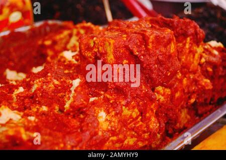 Chinese traditional delicious food mould tofu Stock Photo