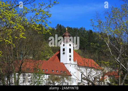 Abtei St. Walburg Eichstättis a city in Bavaria, Germany, with many historical attractions Stock Photo