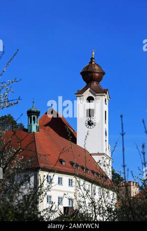 Abtei St. Walburg Eichstättis a city in Bavaria, Germany, with many historical attractions Stock Photo