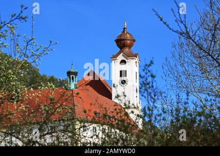 Abtei St. Walburg Eichstättis a city in Bavaria, Germany, with many historical attractions Stock Photo