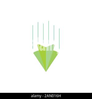 paper plane 3d design symbol logo vector Stock Vector