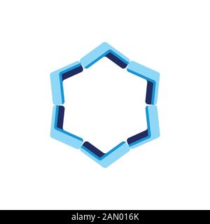 star 3d arrows swirl logo vector Stock Vector