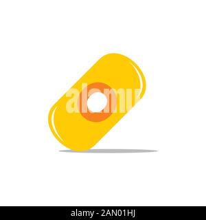 capsule shadow modern logo vector Stock Vector