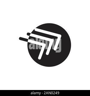 circle geometric motion arrow circle logo vector Stock Vector Image ...