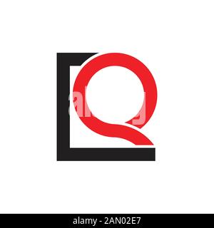 letter cq square frame logo vector Stock Vector