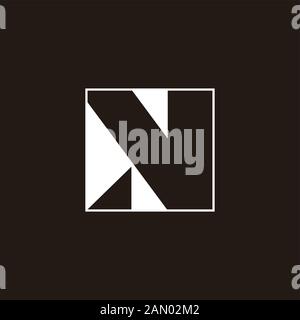 letter v square geometric triangle logo vector Stock Vector