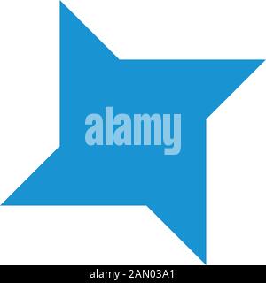 simple geometric star shape simple logo vector Stock Vector