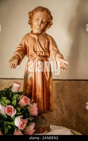 Italy LIguria Seborga ( Principato di Seborga ) : Baby Jesus in the church of San Martino