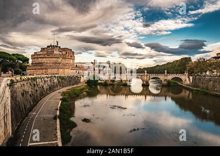 Castel Sant'Angelo, in Rome, Italy Stock Photo