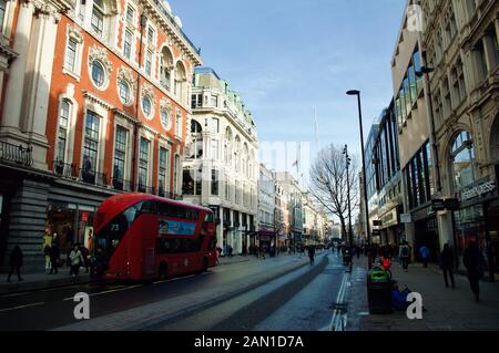 Oxford Street in London, UK Stock Photo