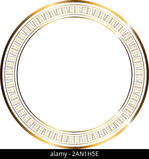 Luxury golden empty label Stock Vector