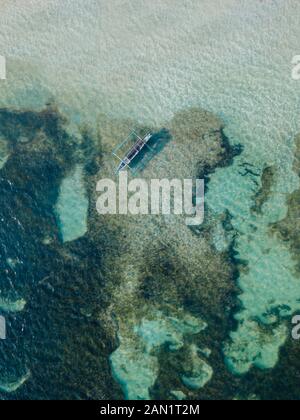 Aerial view of traditional boat Stock Photo