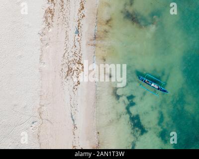Aerial view of traditional boat Stock Photo
