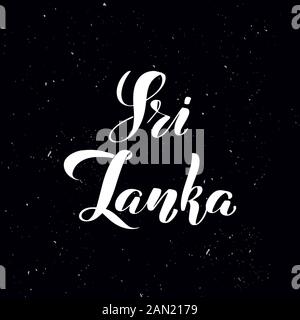 Handwritten calligraphy text, chalk on a blackboard Stock Vector