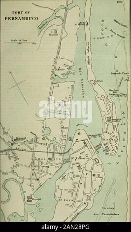 A dictionary, practical, theoretical and historical of commerce and commercial navigation . At the head of the harbour, there is a vastnatural basin, at present dry at every low tide,but capable, when dredged out, of forming one ofthe finest natural docks in the world. Water is supplied within the harbour, bycanoes or covered barges, at 50 milreis the whole,or 25 milreis the half canoe ; the latter being suf-ficient to water any trading ship. Smaller quan-tities, at 500 reis per pipe, are to be had at thgfountains on the quay. There is a small wharfin front of the custom-house, alongside which Stock Photo