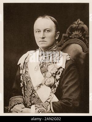 Lord Curzon British Viceroy Of India Entering Delhi On An Elephant With   George Nathaniel Curzon Viceroy Of India Early 1900s Photogravure 2an2g02 