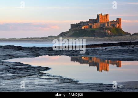 Bamburgh Castle , Northumberland, England Stock Photo