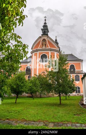 Visiting Wilhering Abbey, a Cistercian monastery in upper Austria Stock Photo