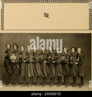 Class of 1902 Classbook . 1is 5&3 Si ^ 86 Fieshman Basket-Ball Team Margery May Ferriss, Captain Homes Guards Juliet Patten Margery Ferriss Constance Patton Harriet Emmons Helen Walfsridge Louise Vanderbilt CentresEda Brune Mary Glover Agnes Inglis Katherine Harter /poo CoachesJaffray Smith Dorcas Leese igoi vs. igo2 Satuzday, Match 25, l8gg Scoze, 2j-g zzsmsmKBUBsmsmsmzmsmzmgrnsmsmuB® Stock Photo