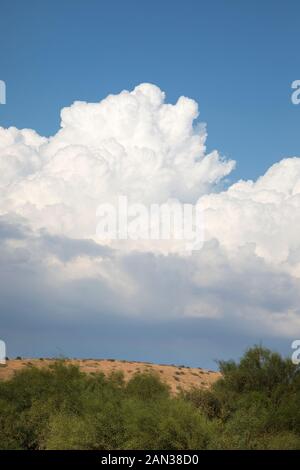 Cumulus cloud formation in the Galilee region, Israel Stock Photo