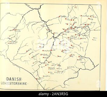 Transactions of the Leicestershire Architectural and Archaeological Society . now in the place-names of our own country there canbe found traces of the successive waves of migration that haverolled over these islands, and have left behind them the severaldeposits that have formed the crust of our nationality. In this paper I propose to deal only with the county namesthat take us back to Danish period. These we find mostly in thetowns and villages. It is the physical features which carry usfarthest into the past. The few surviving Celtic names are ofrivers, as Devon, Tweed, Sence, Avon, Leire, Stock Photo