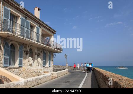 Old Town, Vieil Antibes, Antibes, Cote d Azur, French Riviera, Mediterranean, Provence, France, Europe Stock Photo