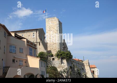 Ramparts, Old Town, Vieil Antibes, Antibes, Cote d'Azur, French Riviera, Provence, France, Mediterranean, Europe Stock Photo