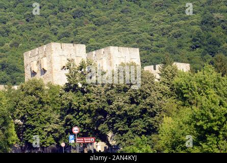 The fortifications of the Manasija monastery in Serbia. Stock Photo