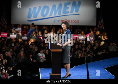 Mike Bloomberg 'Women for Mike' movement kickoff event, US Presidential Election Campaigning, Sheraton Hotel, New York - 15 Jan 2020 - Diana Taylor Stock Photo